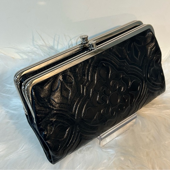 Hobo Black Lauren Leather Wallet Clutch Bag - Picture 2 of 9